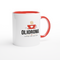 Giddyup in a Cup - White 11oz Ceramic Mug with Red Interior